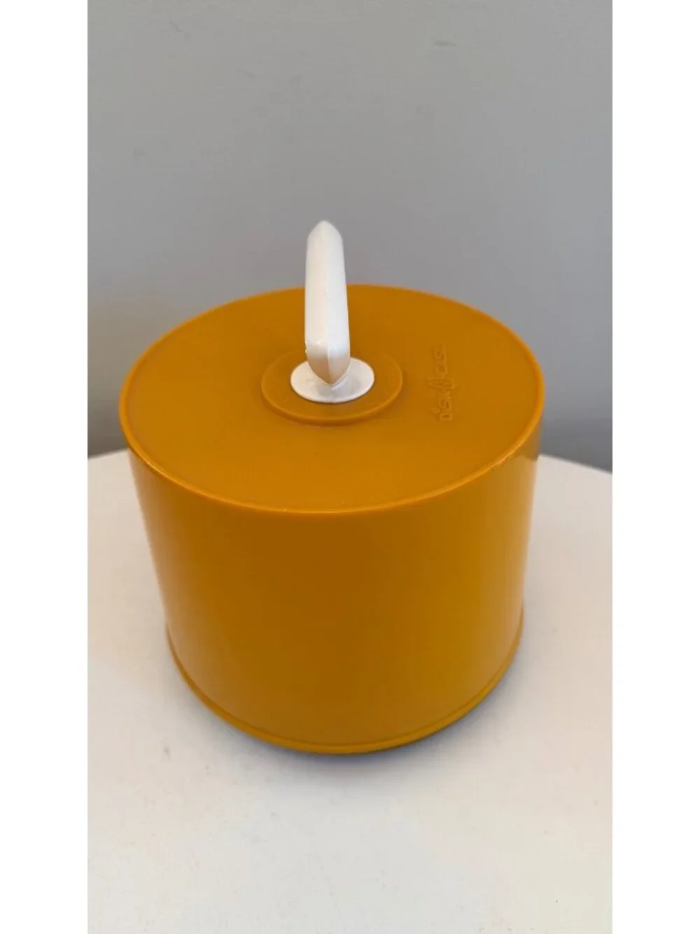 Vintage Disk-Go-Case 45 RPM Vinyl Record Storage Organizer Yellow Plastic Retro